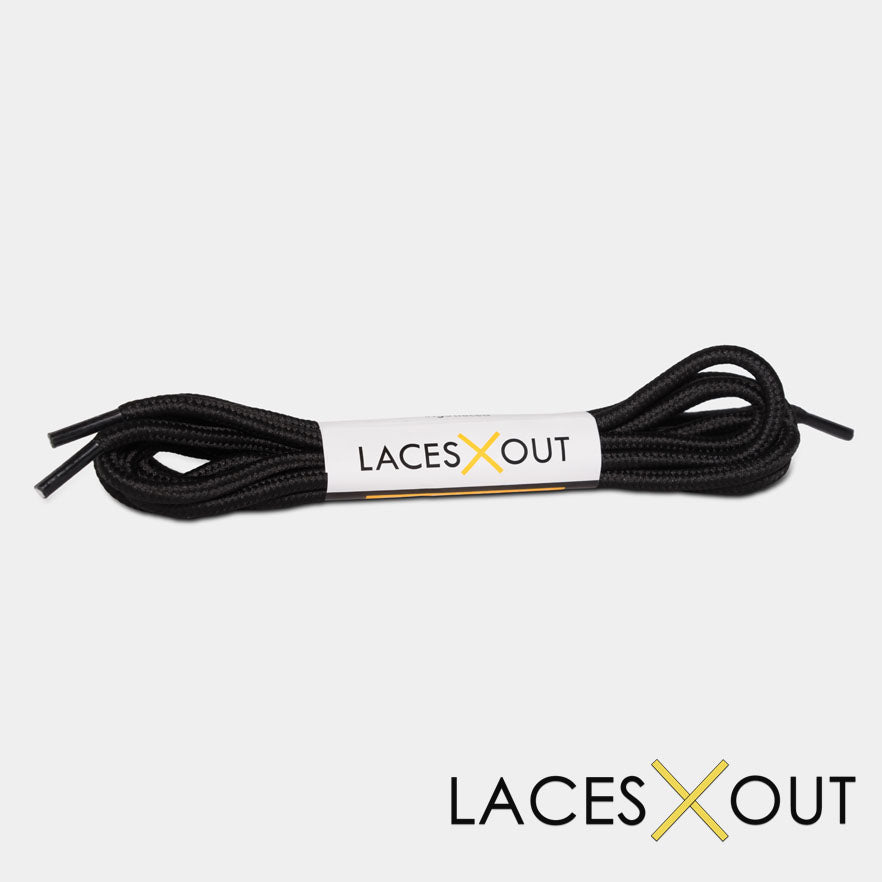 Black Rope Shoelaces