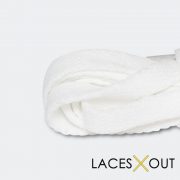 White Jordan 1 Laces Closeup View