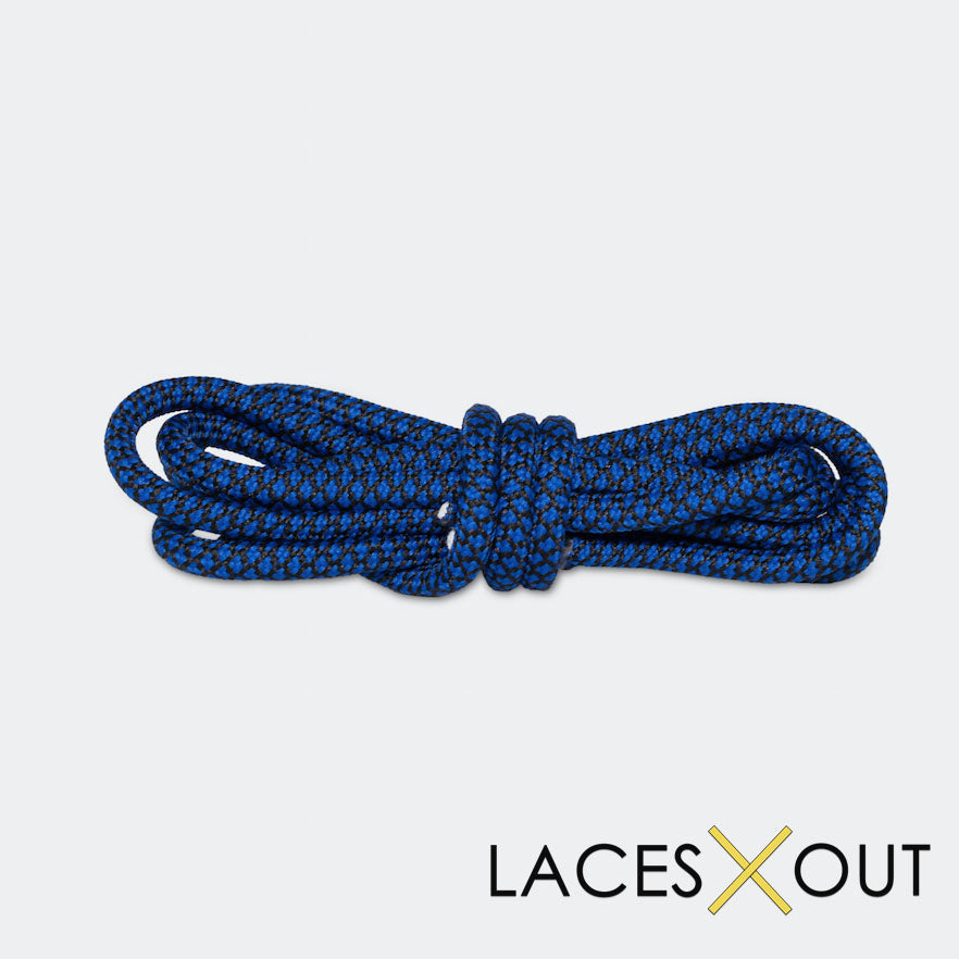 Buy Black Blue Rope Shoelaces