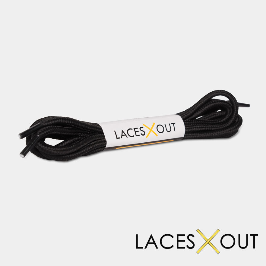 Black Rope Shoelaces Product View