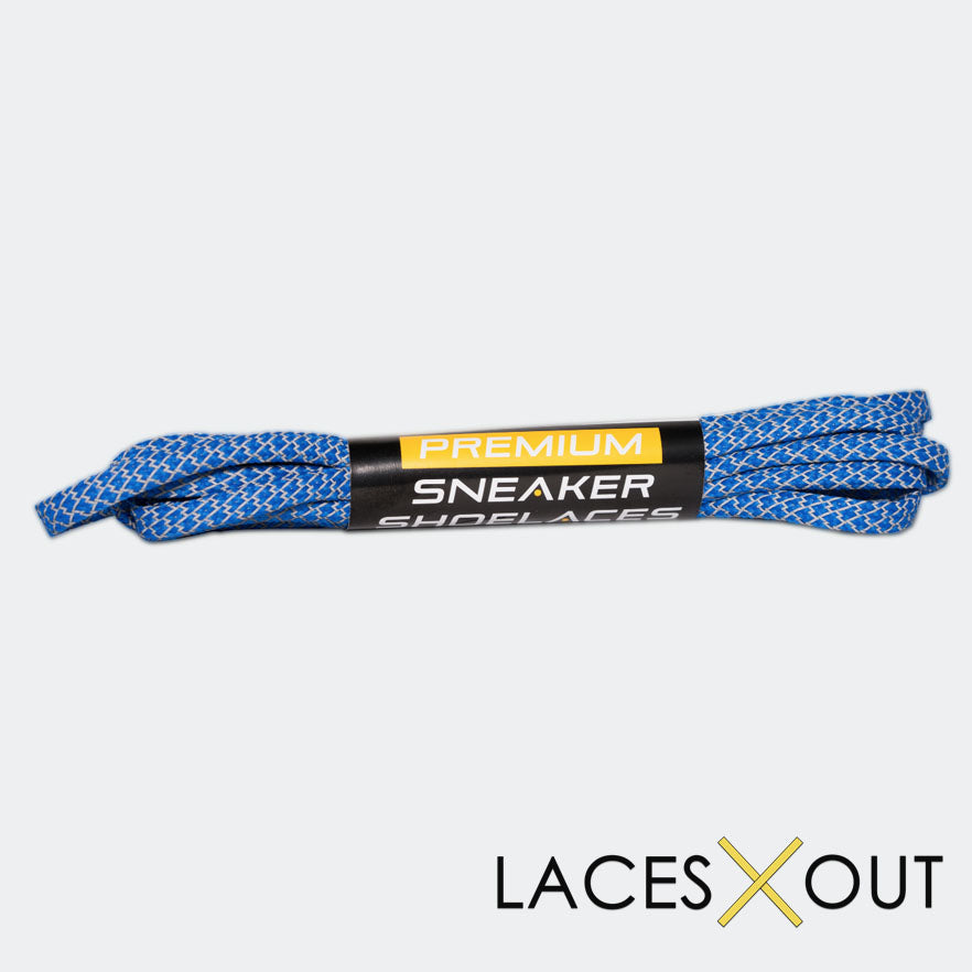 Blue 3M Shoelaces "Flat" Low Cost