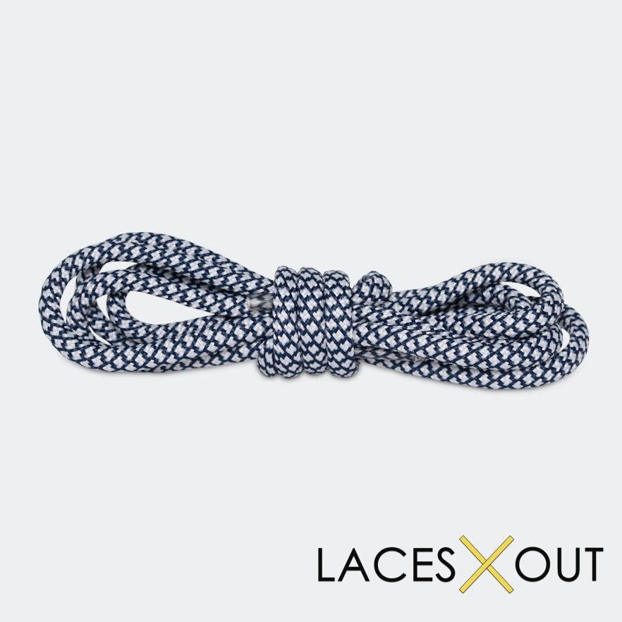 Navy Blue Rope Shoelaces Quality