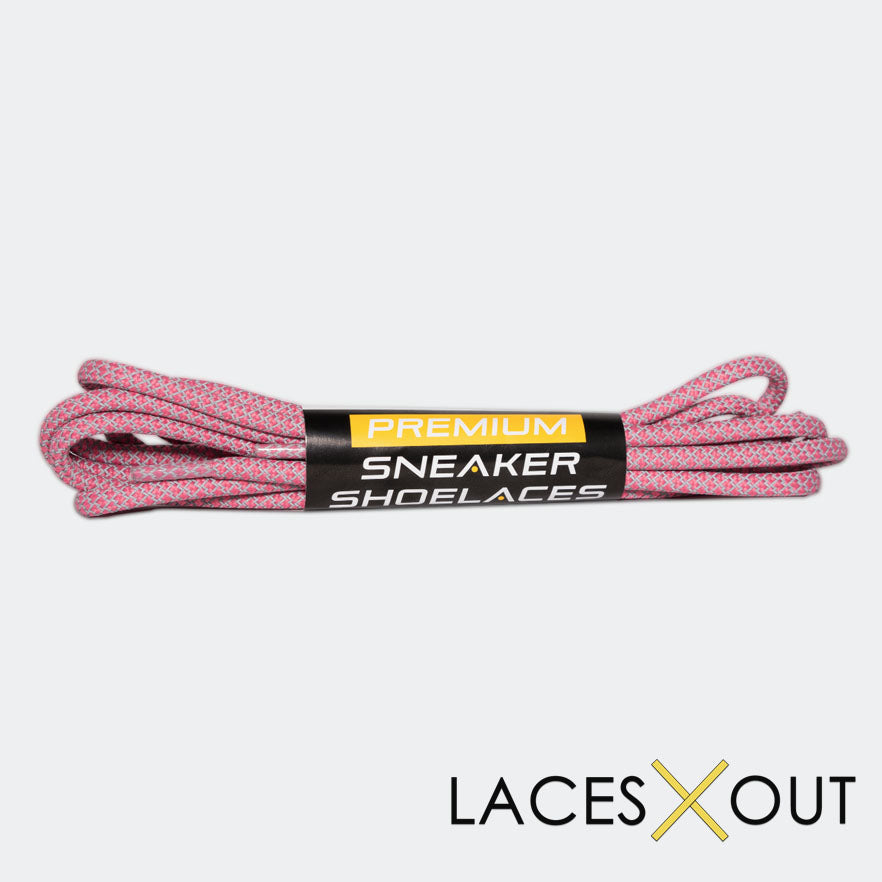 Pink 3M Shoelaces Peach