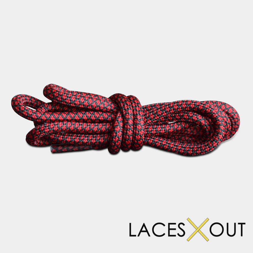 Black x Red "Rope" Laces