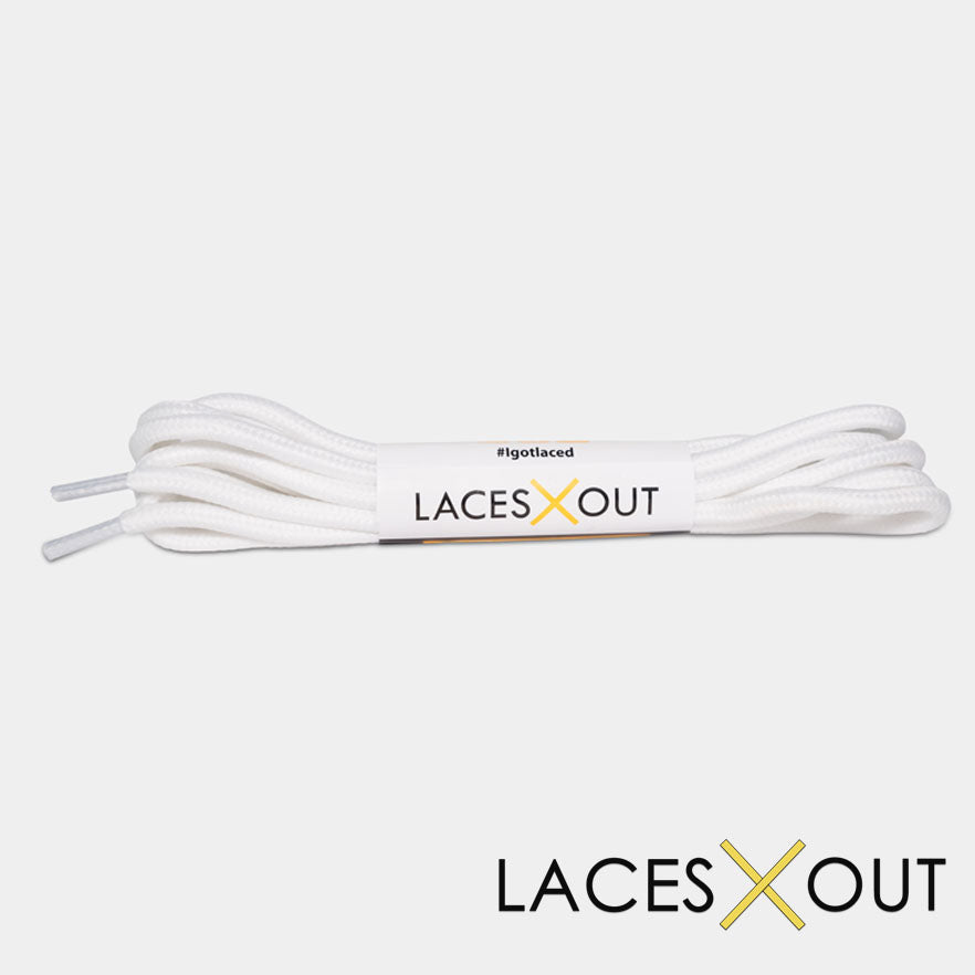 White Rope Shoelaces